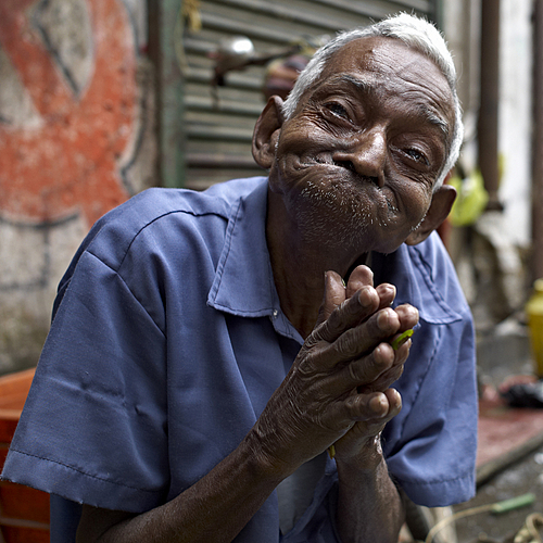 Old Man at the Market Kolkata