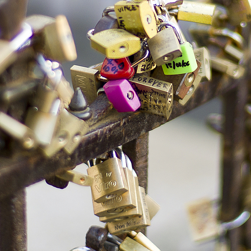 Lovers' Locks on the Ponte Veccio